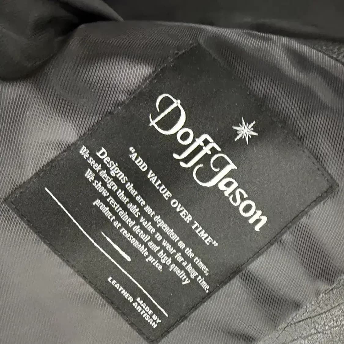 Doffjason cowhide single jacket M 상품이미지6