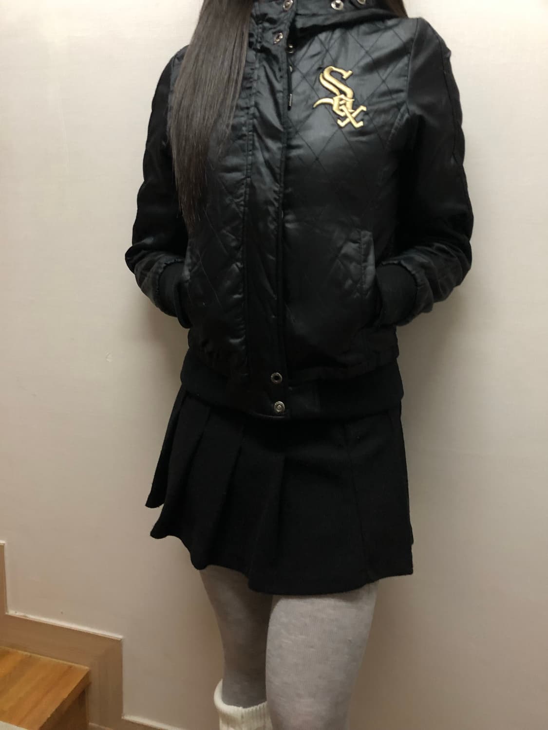 빈티지 mlb 블랙 스타디움 자켓 상품이미지6