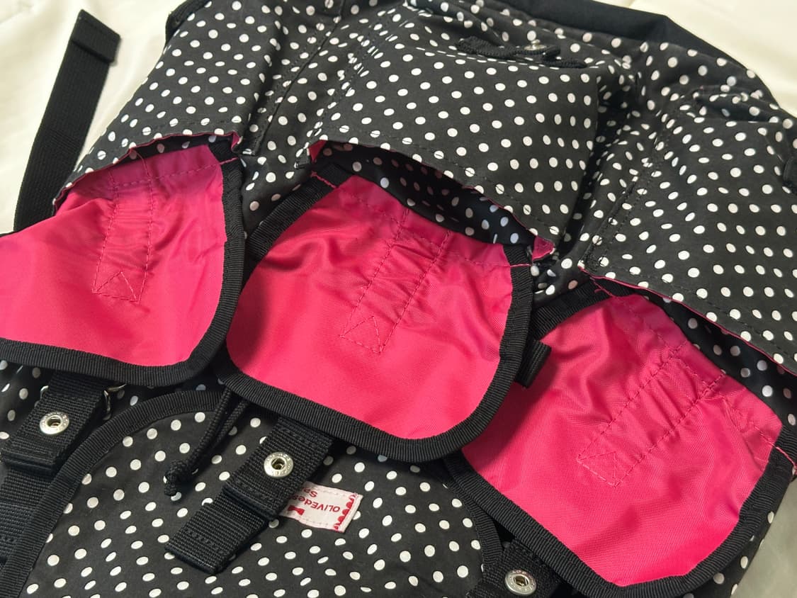 도트 백팩 블랙 상품이미지5