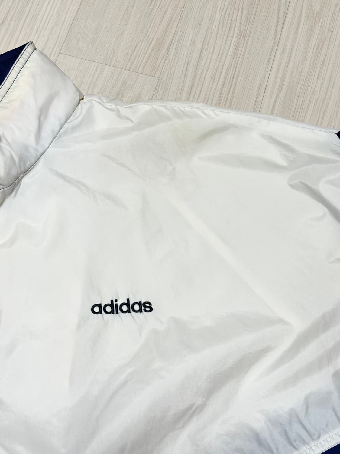 90's 아디다스 올드스쿨 배색 바람막이 자켓 상품이미지6