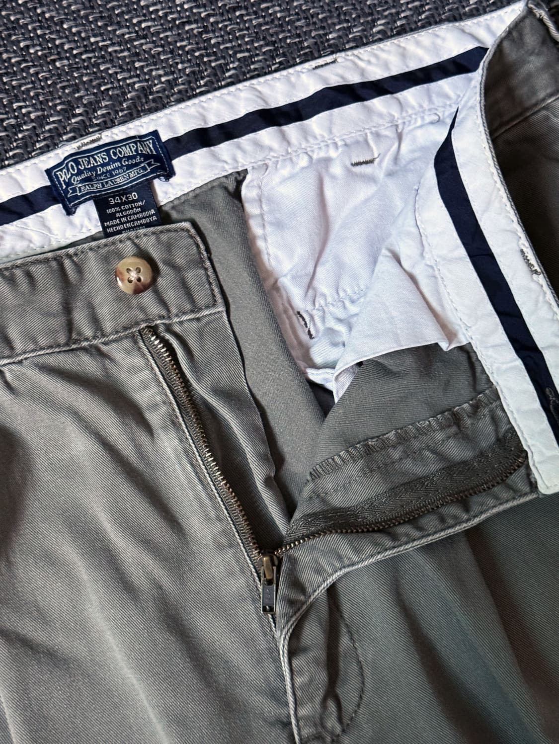 (33) 폴로 진스 더블 플리츠 빈티지 치노팬츠 상품이미지3