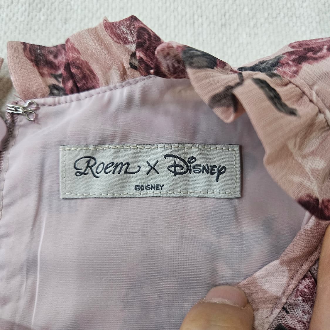 85 로엠X디즈니 플라워 쉬폰 원피스 0402Y 상품이미지3