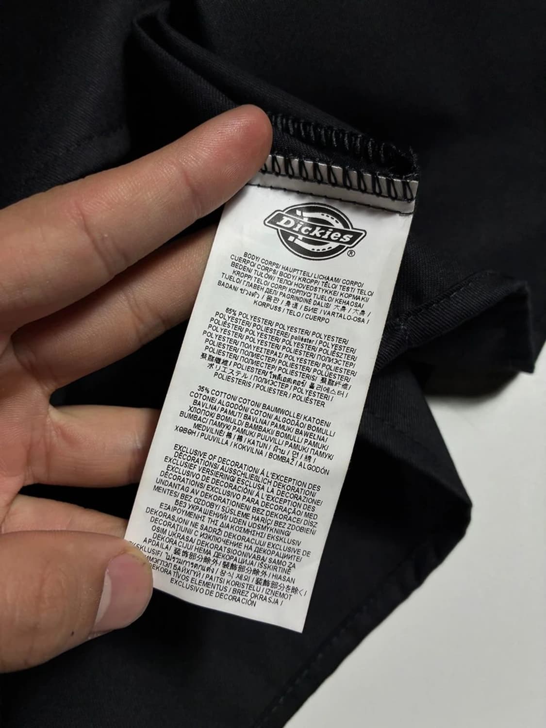디키즈 Dickies 플랩 포켓 블랙 반팔 워크 셔츠 R2005 상품이미지7
