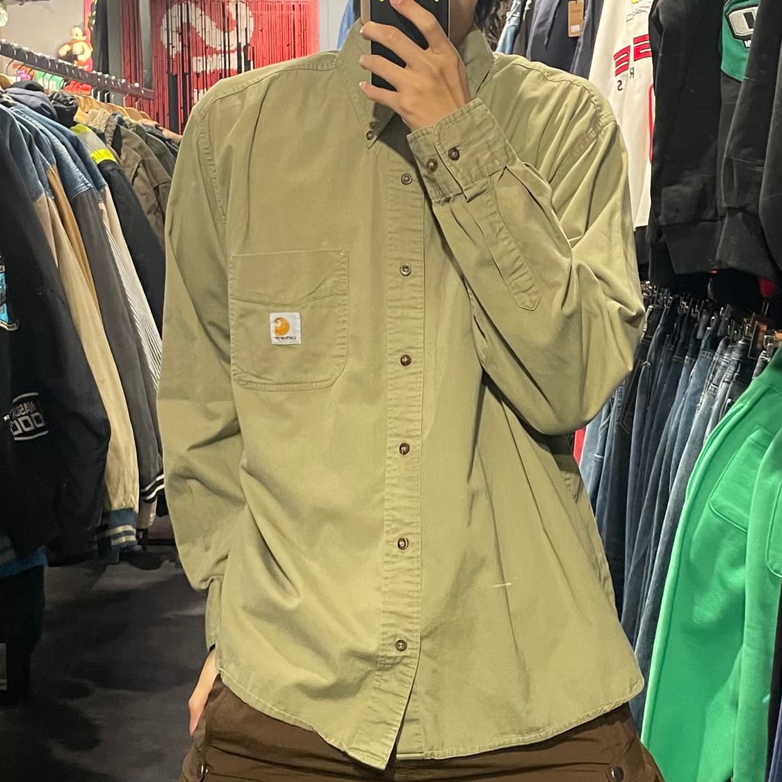 [IM] carhartt 칼하트 겨자 긴팔셔츠 상품이미지3