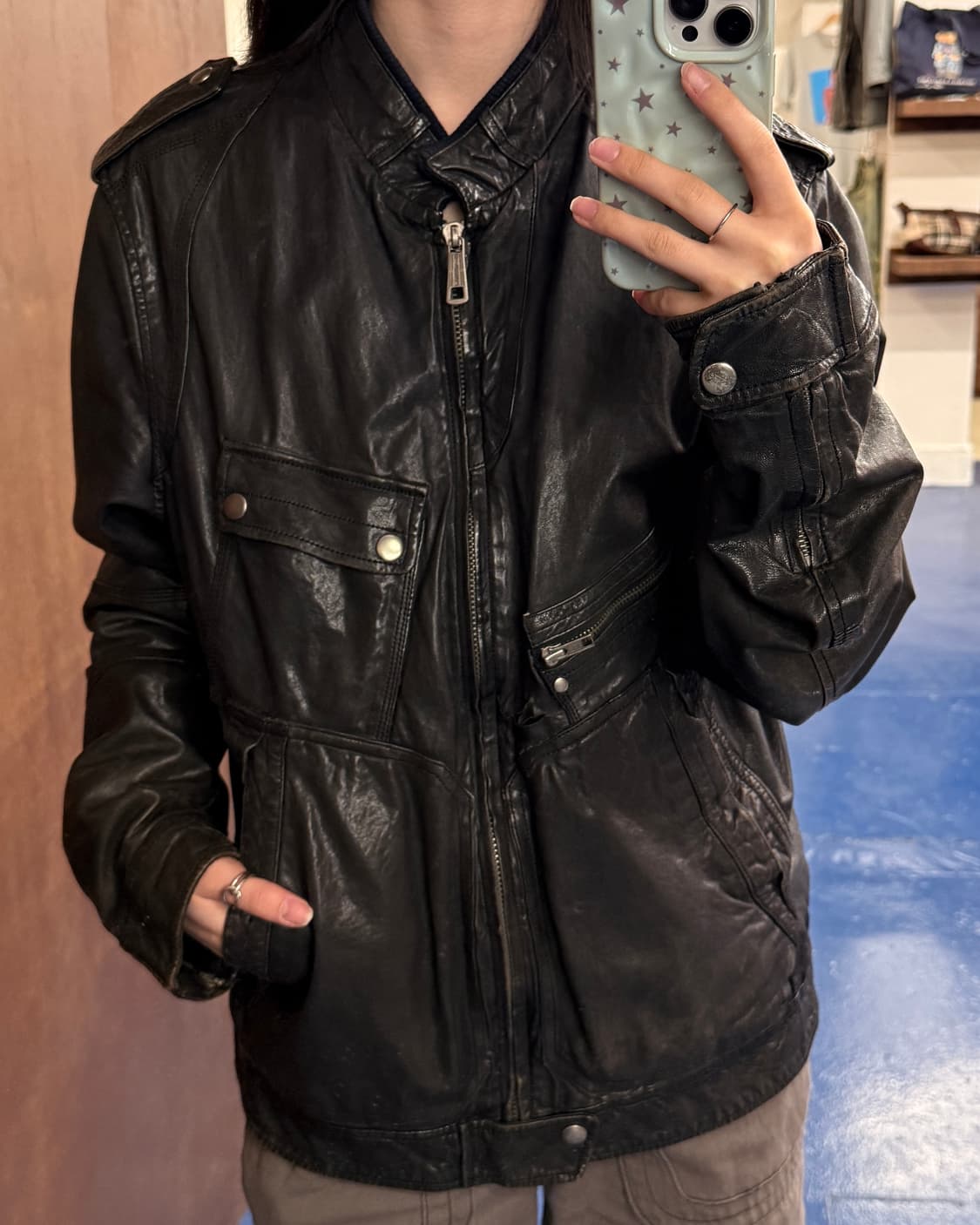 DIESEL 디젤 레더 자켓 상품이미지1