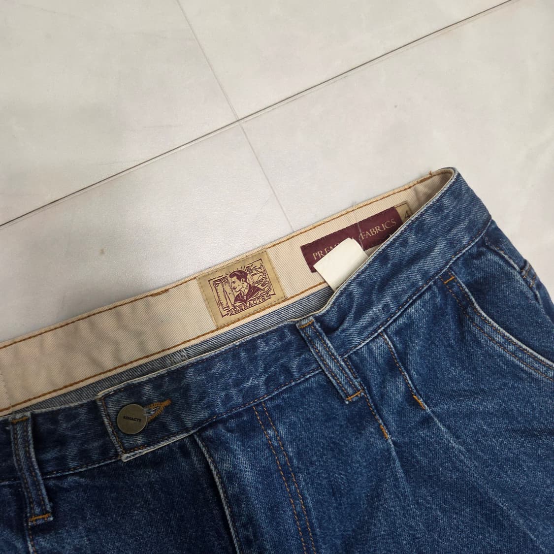 리넥츠 투턱 콘 데님 4사이즈 상품이미지3