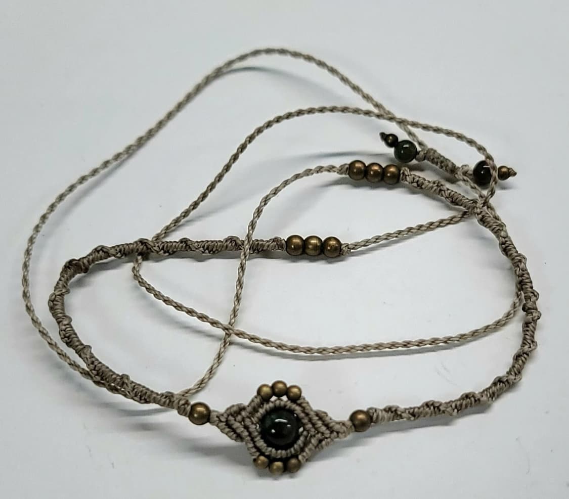 인도마노 마크라메 목걸이 초커 팔찌 블랙 에스닉 상품이미지1