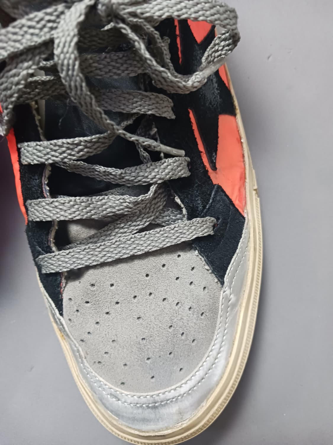 [270] 골든구스 빈티지 2.12 하이탑 스니커즈 네온 오렌지 상품이미지4