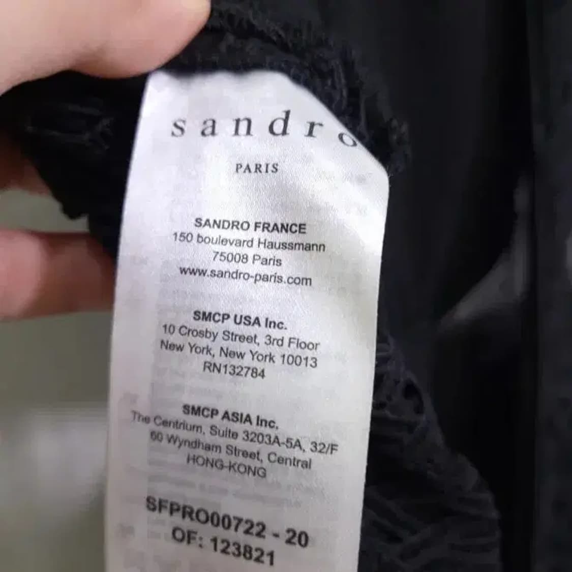 산드로 블랙 레이스 원피스 ~55 상품이미지7