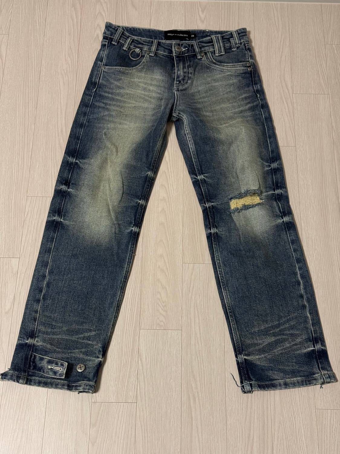 Racer worldwide slim low-waist denim 상품이미지3