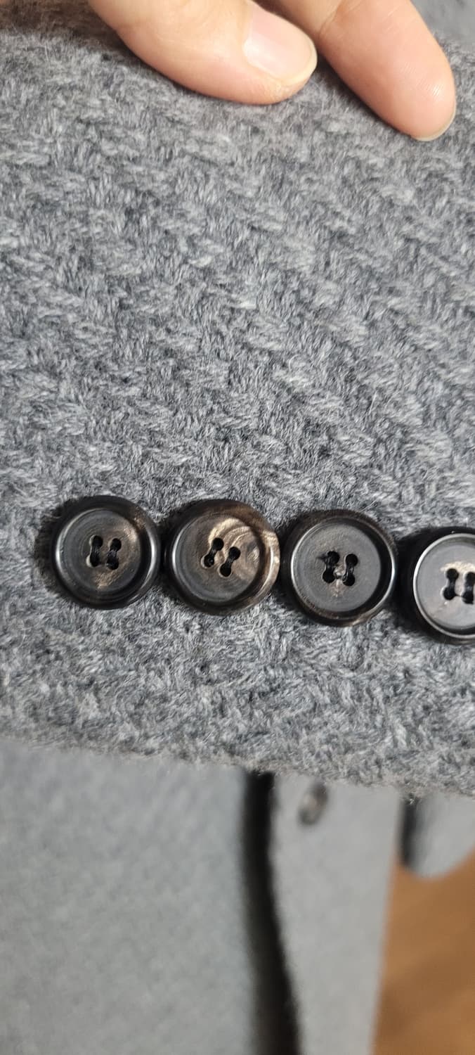 (남성100사이즈) 지오지아 헤링본 코트 상품이미지6