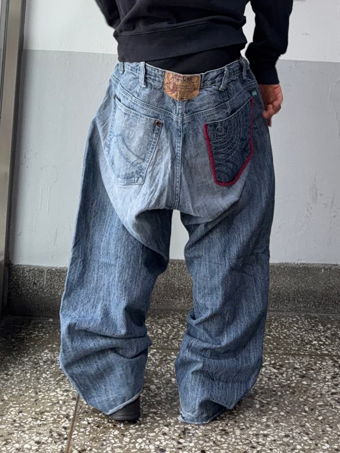 빈티지 자수 힙합팬츠 상품이미지1