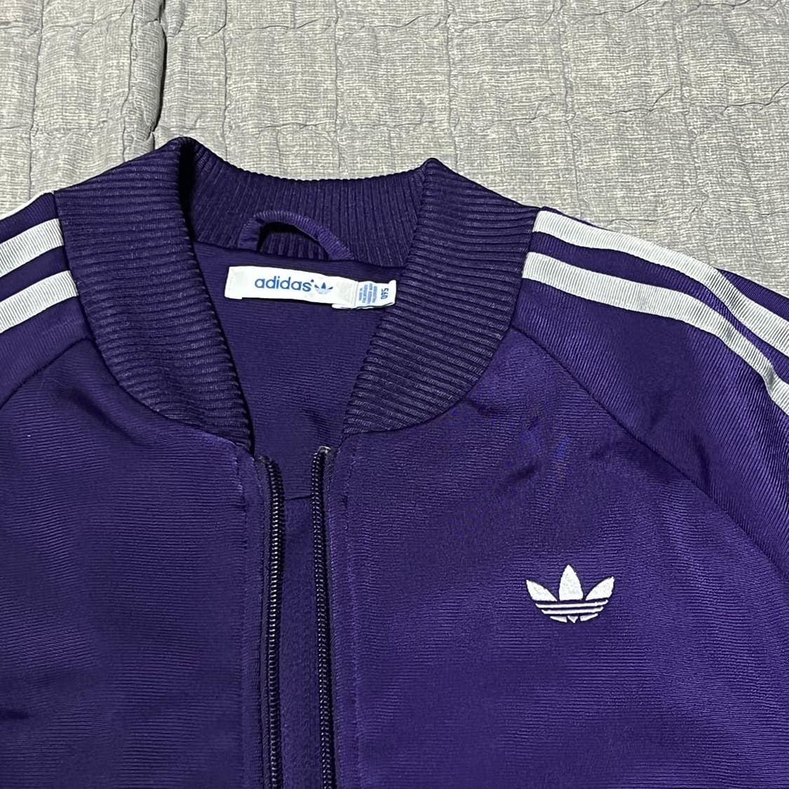 아디다스 슈퍼걸 져지 퍼플 95 여성 트랙탑 집업 삼선 보라 상품이미지2