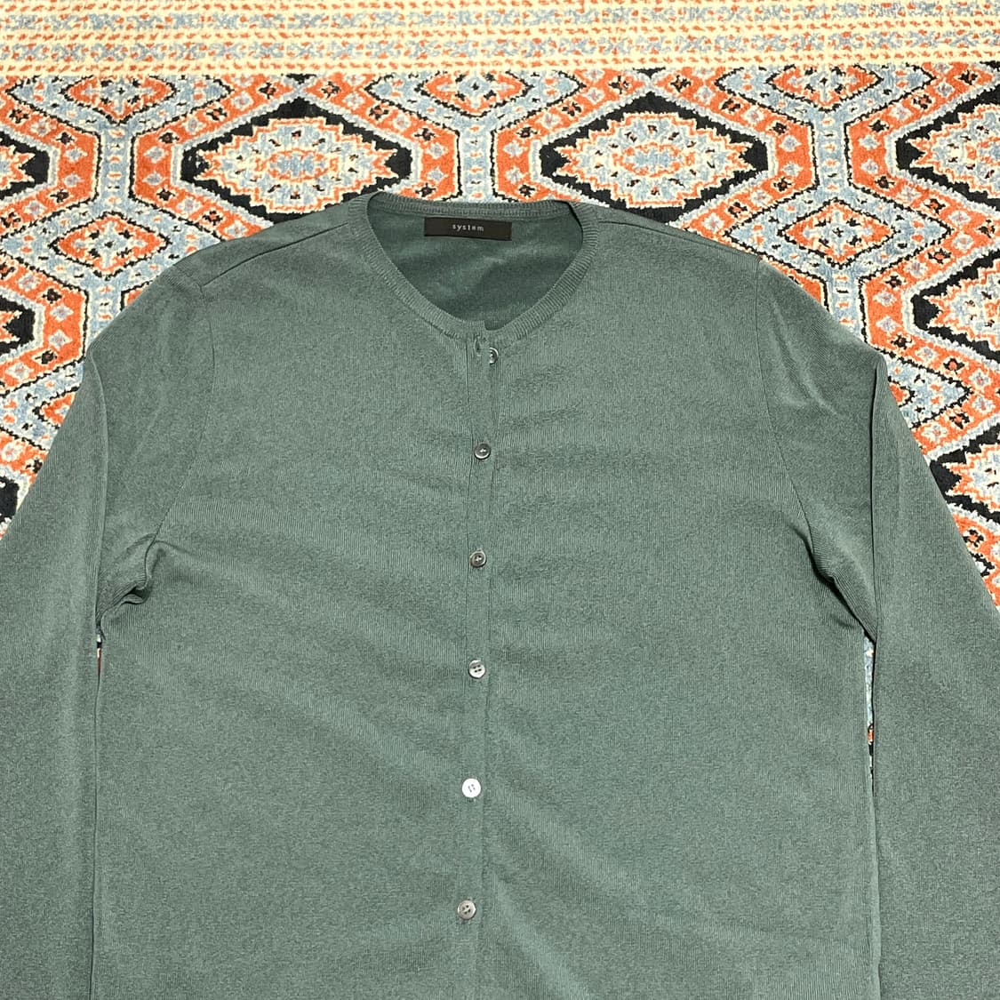 시스템 그레이카키 니트 가디건 여성90 상품이미지2