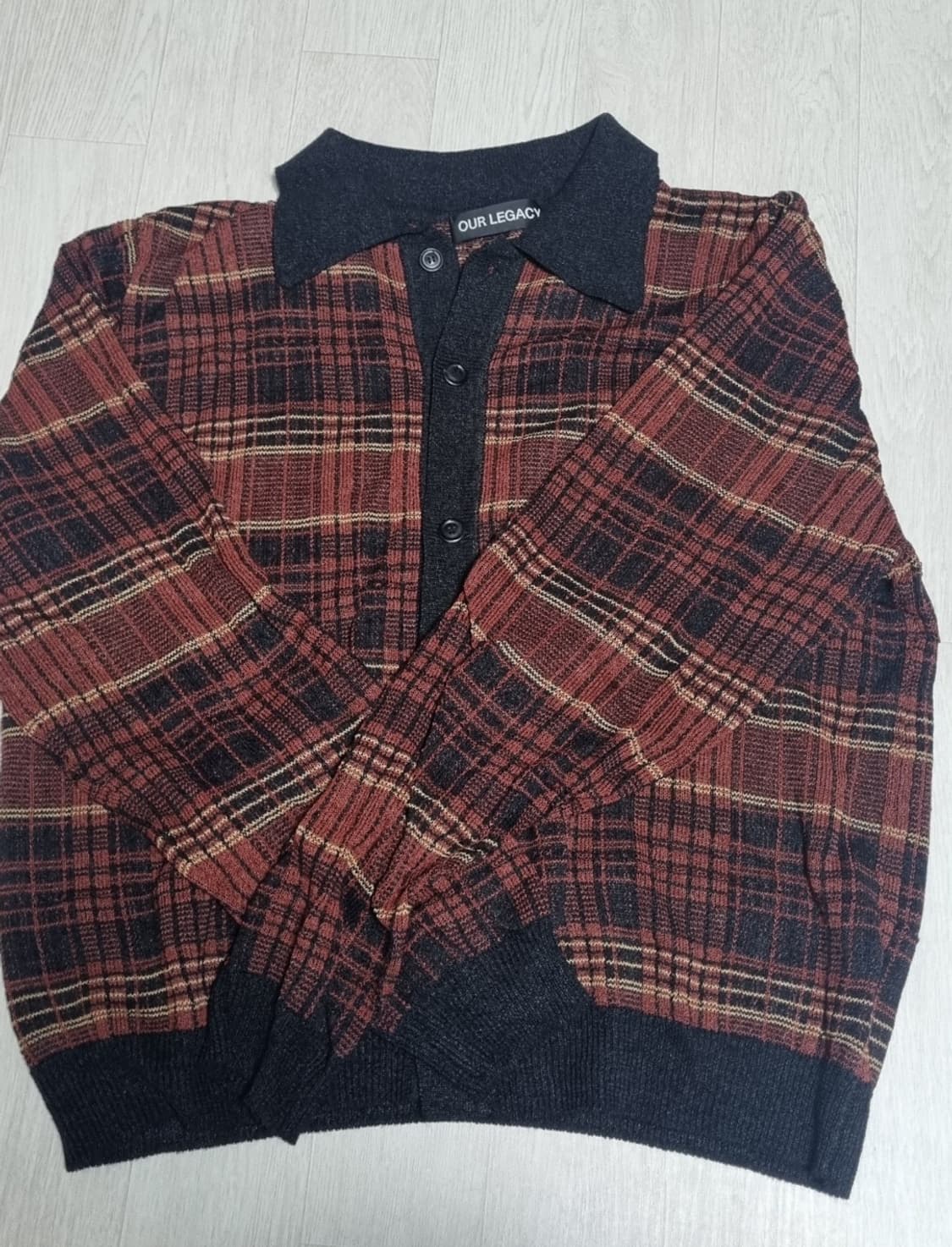 [50]아워레가시 이브닝폴로 러스트 지저 체크 상품이미지2