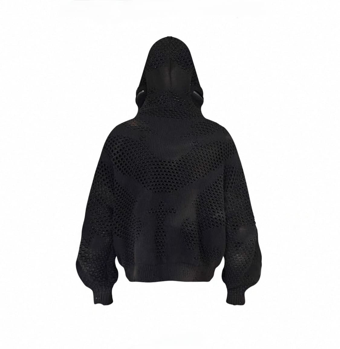 펀칭 니트 후드집업 상품이미지7