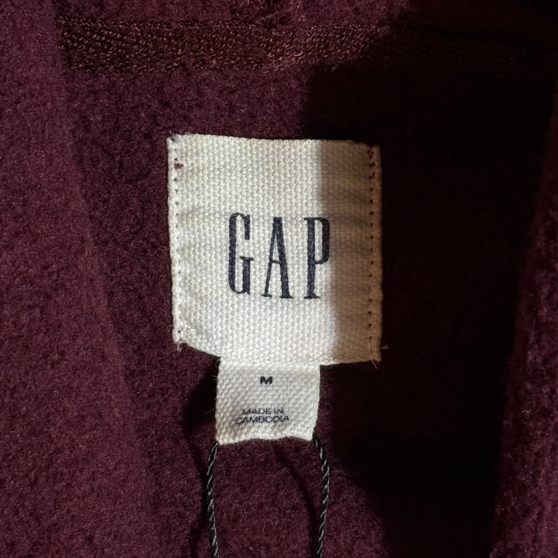 GAP 갭 버건디 후드집업  상품이미지5