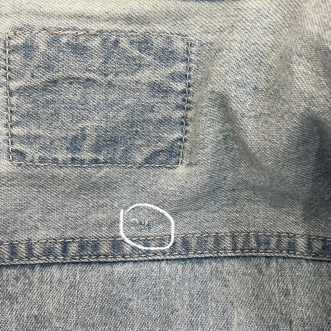 (M) 90s Levi's 리바이스 코튼 데님 셔츠  상품이미지6