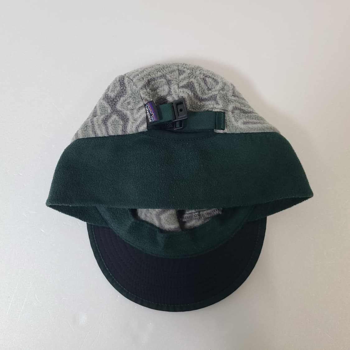 90s USA 파타고니아 빈티지 플리스 신칠라 덕빌캡 이어플랩 모자 상품이미지8