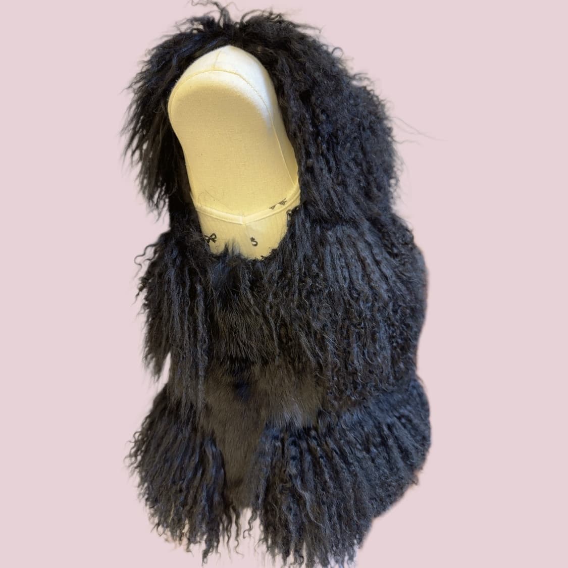 블랙 양털&토끼털 베스트! 상품이미지2