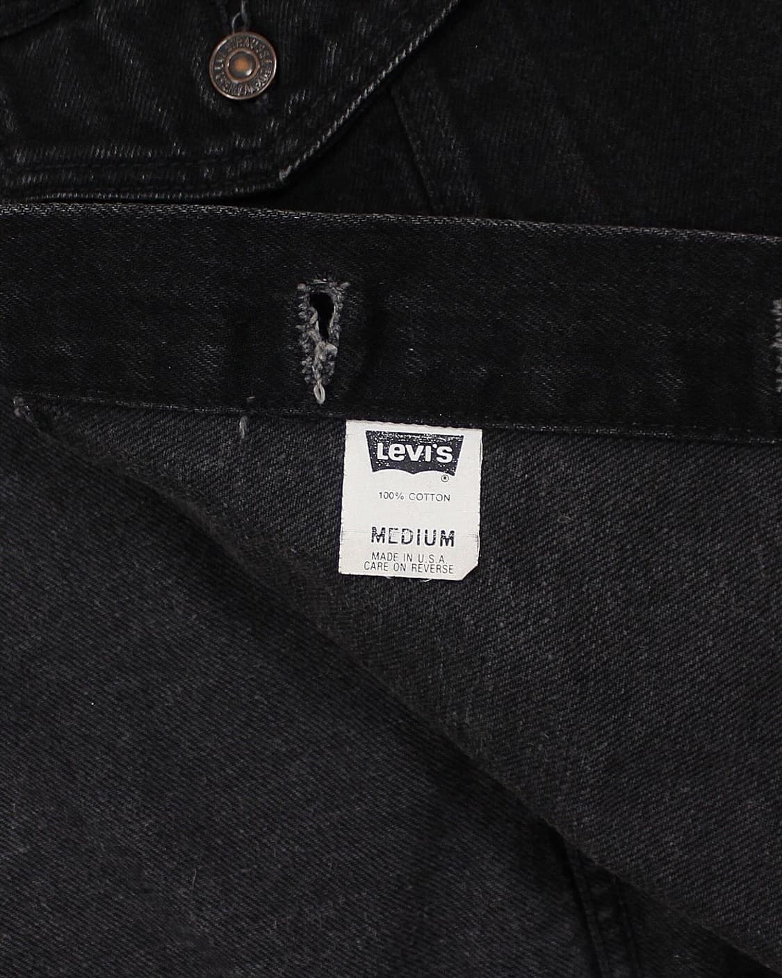 1993 USA 리바이스 70507-4159 블랙 데님 자켓 빈티지 미제 상품이미지6