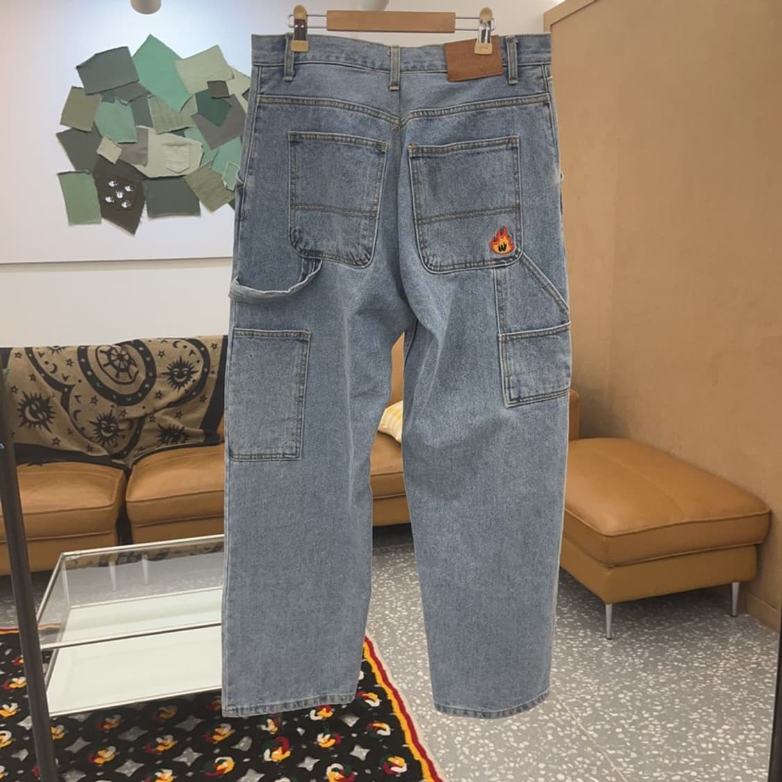 위캔더스 스트릿힙합 키치패치 카펜터 데님팬츠 30인치 C07836 상품이미지4