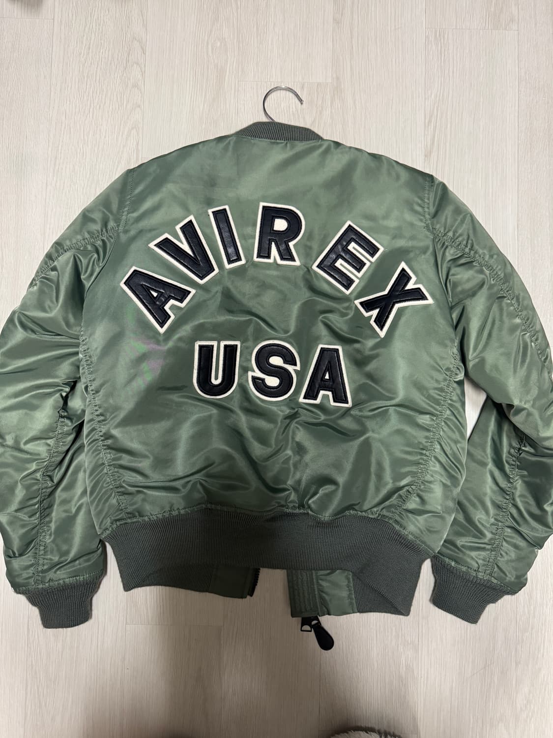 아비렉스 MA-1 로고 베이직 / 세이지 상품이미지1