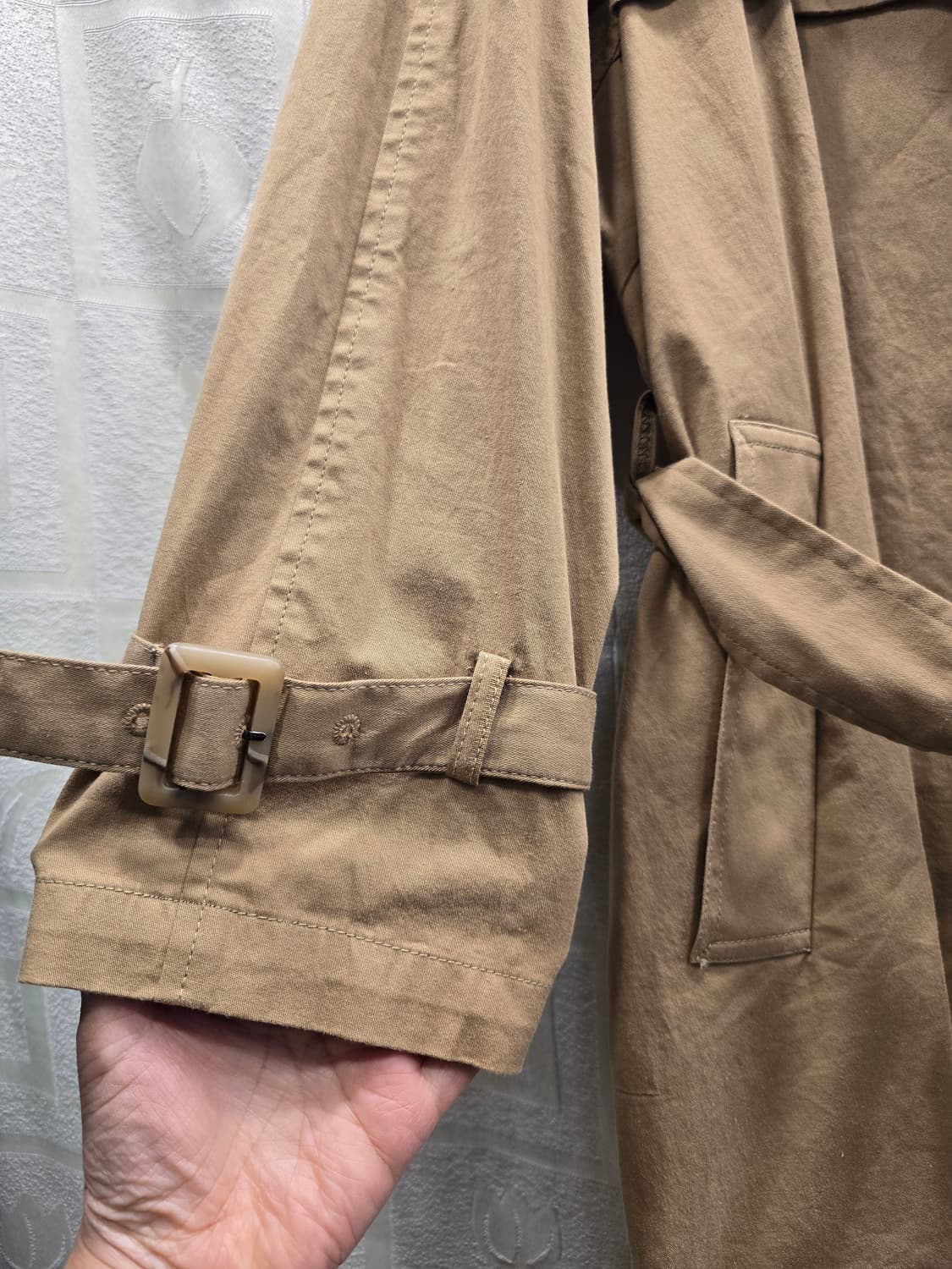 톰보이 TOMBOY 베이지 트렌치 코트 프리사이즈 상품이미지4