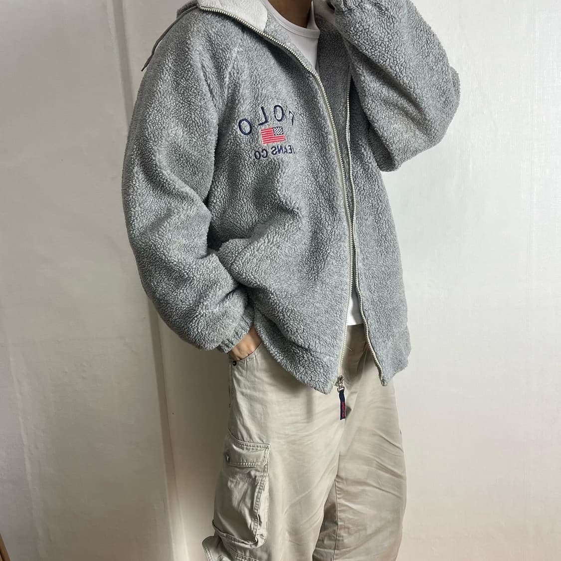 폴로 뽀글이 후리스 자켓 상품이미지2