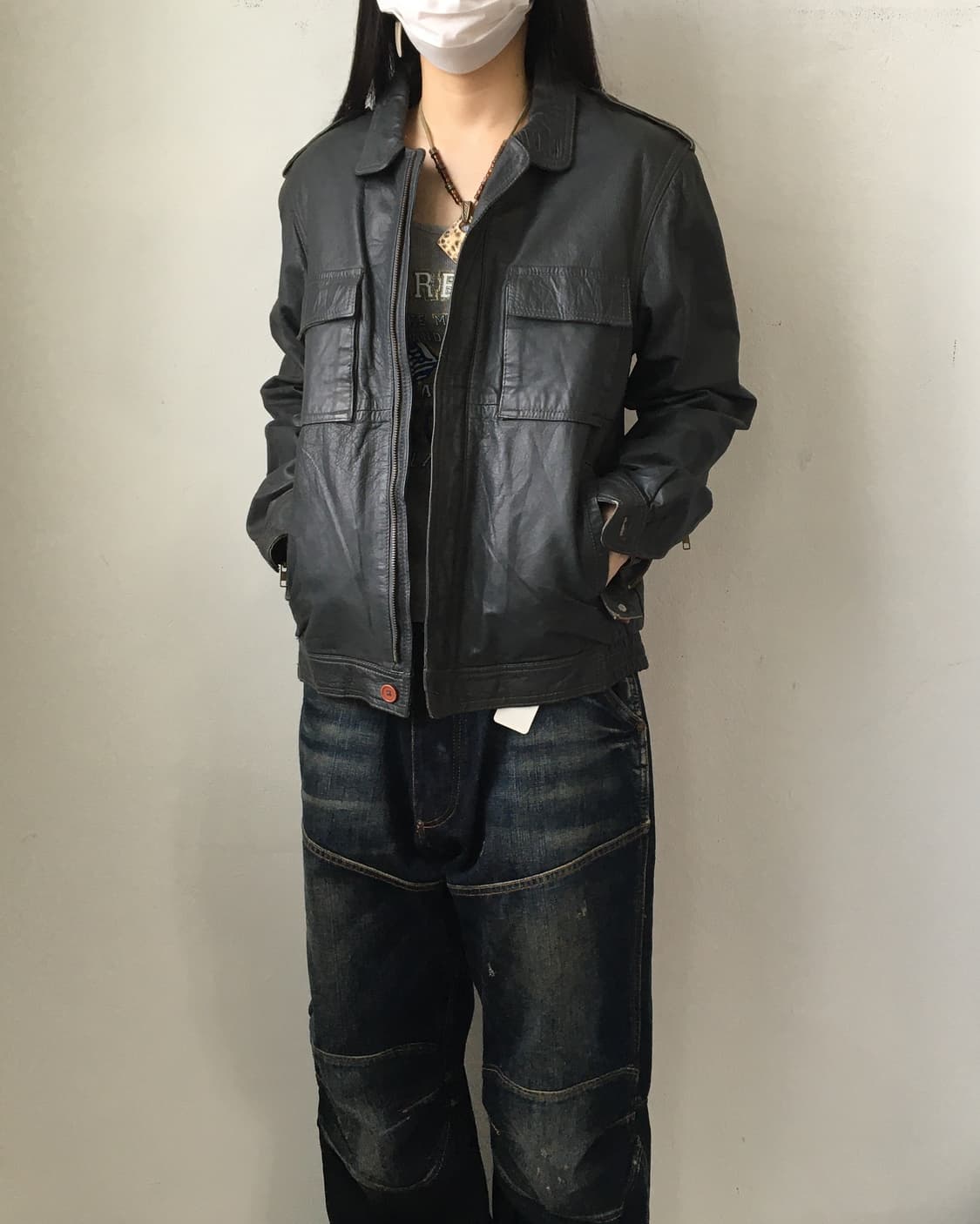 Cow leather jaacket 상품이미지8