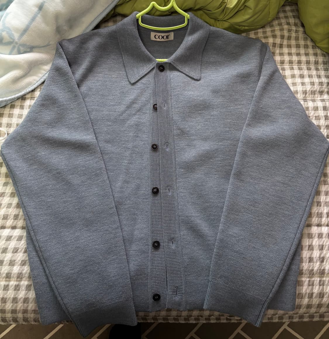 쿠어 탑필 가디건 블루 L 상품이미지1