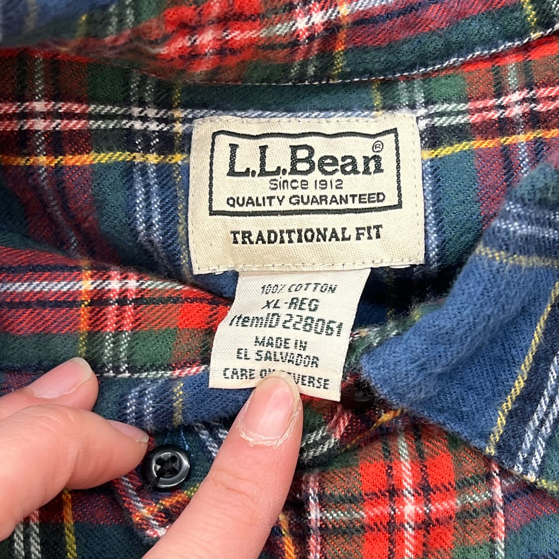 엘엘빈 체크셔츠 r2260 상품이미지5