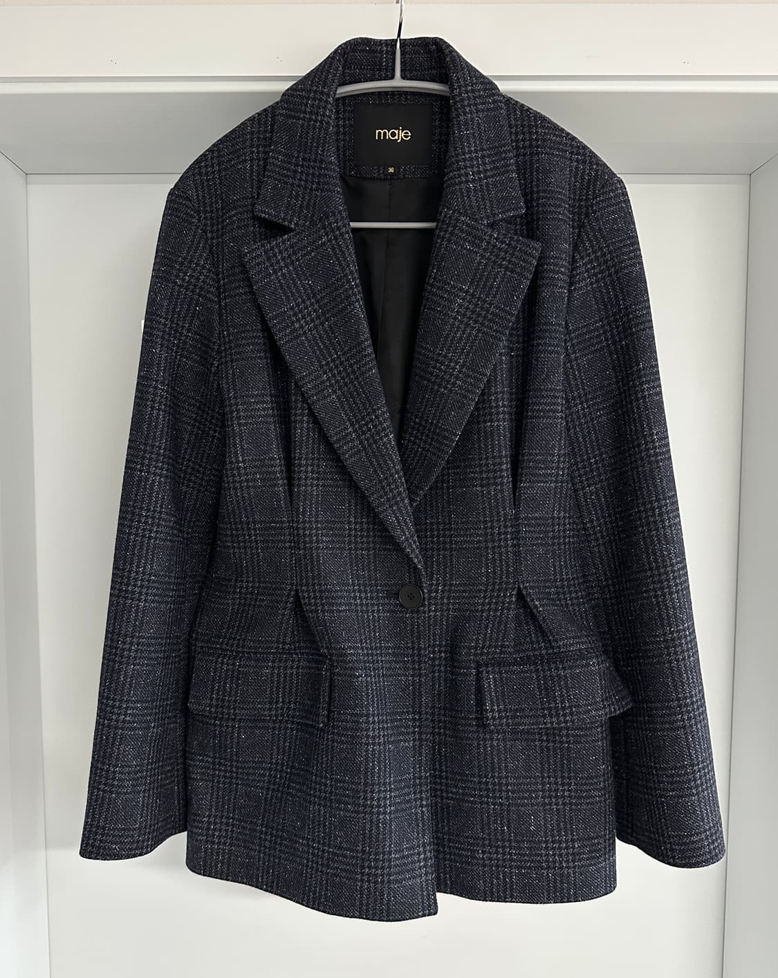 [Maje 마쥬] 여성 체크 자켓 36사이즈 상품이미지2
