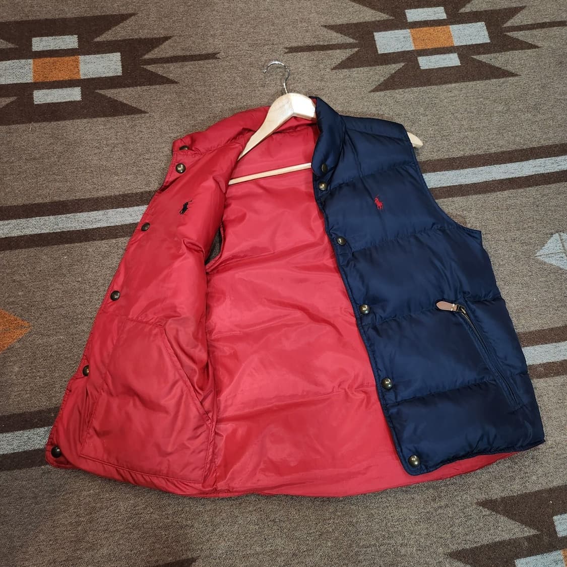 폴로랄프로렌 덕다운 리버시블 패딩 조끼 s 95 상품이미지4