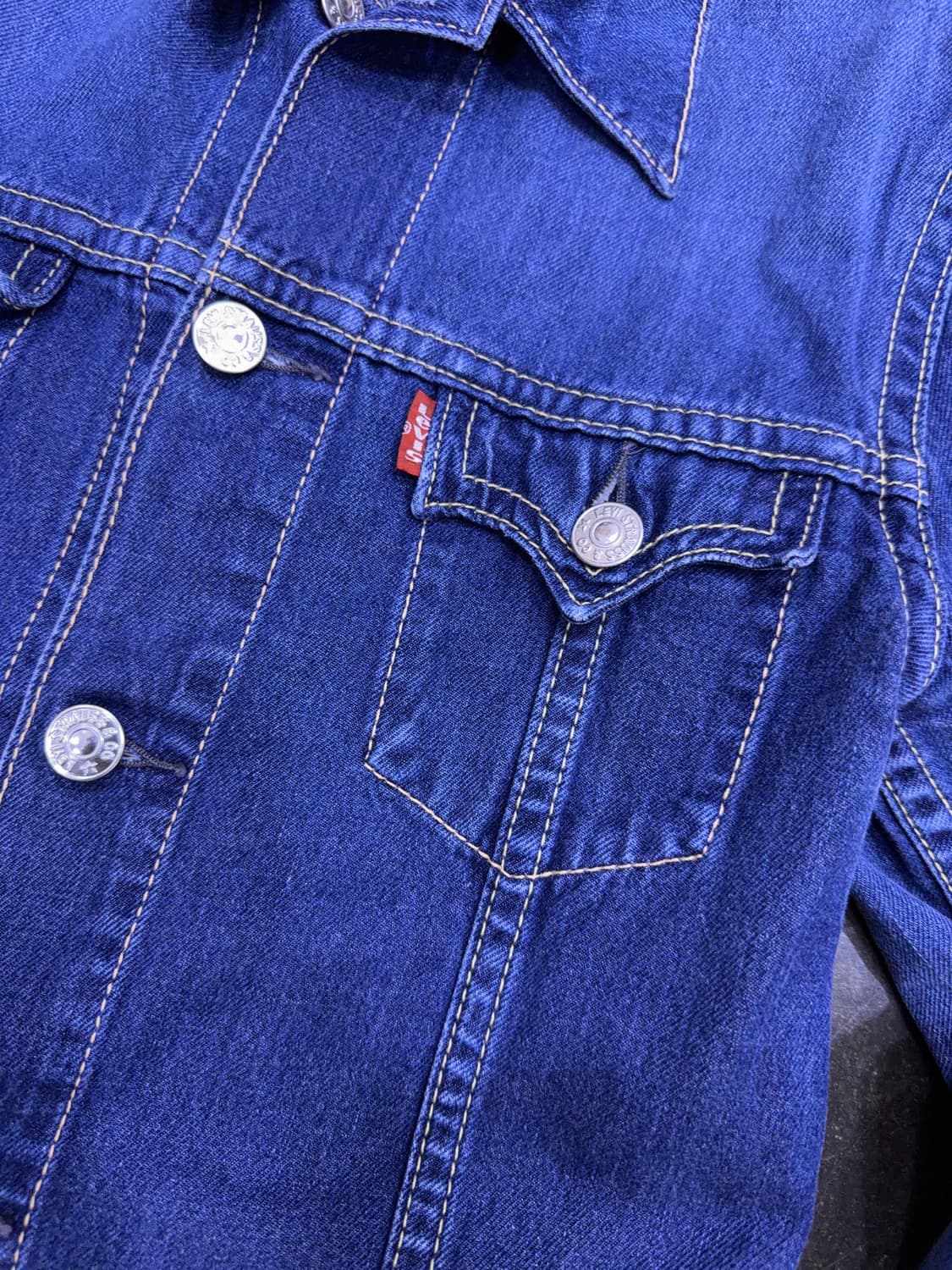 리바이스 아이코닉 타입원 빈티지 워싱 데님자켓 L 상품이미지4
