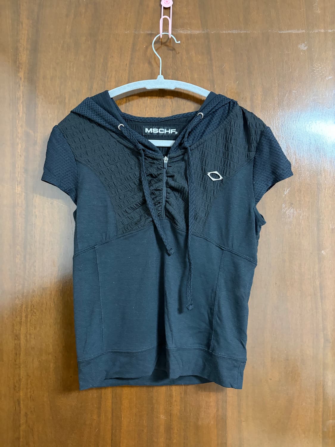 미스치프 후디트 트랙 하프 집업 반팔 상품이미지1