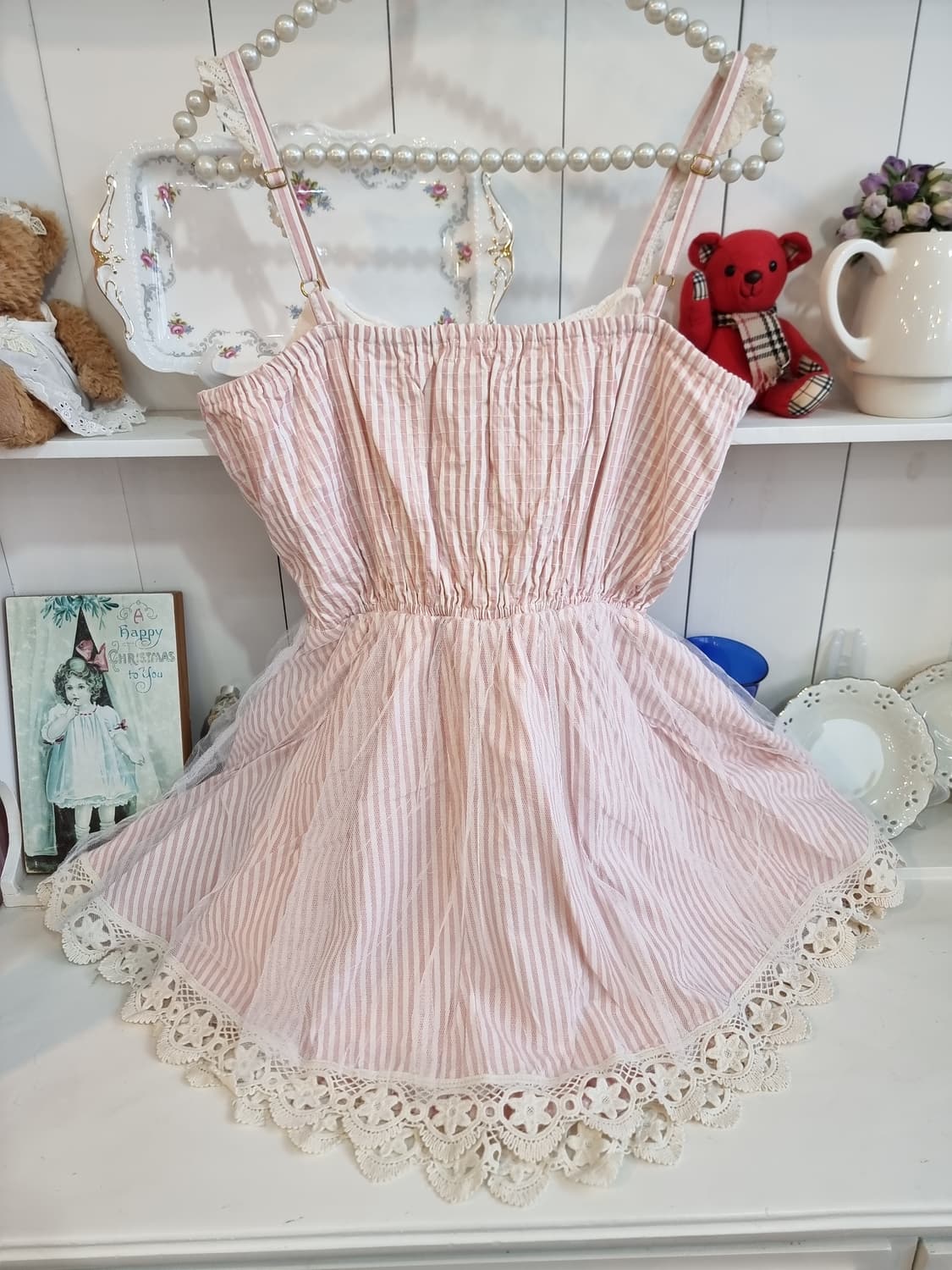 LIZ LISA리즈리사 딸기우유 스트라이프원피스 상품이미지7