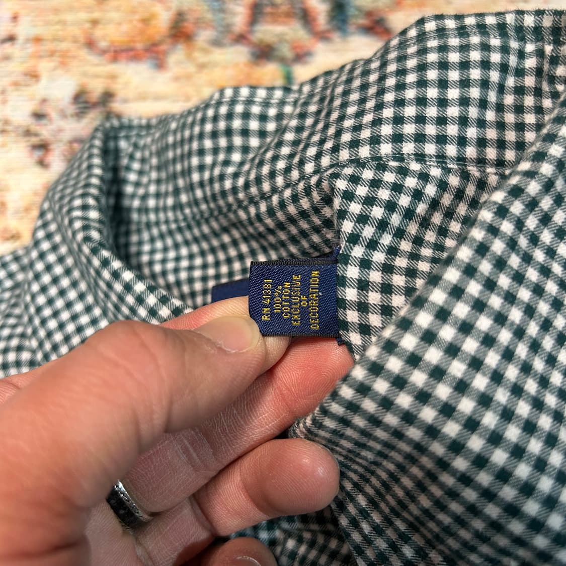 [L] 폴로 랄프로렌 자수 로고 체크셔츠 상품이미지4