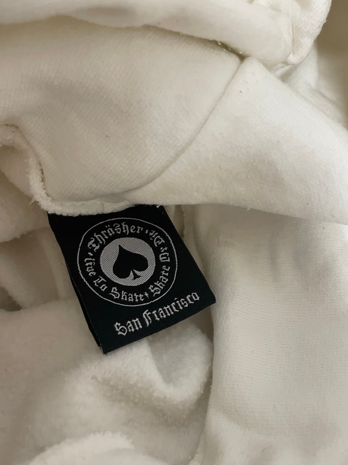 Thrasher flame hoodie 트레쎠 후디 화이트 상품이미지5