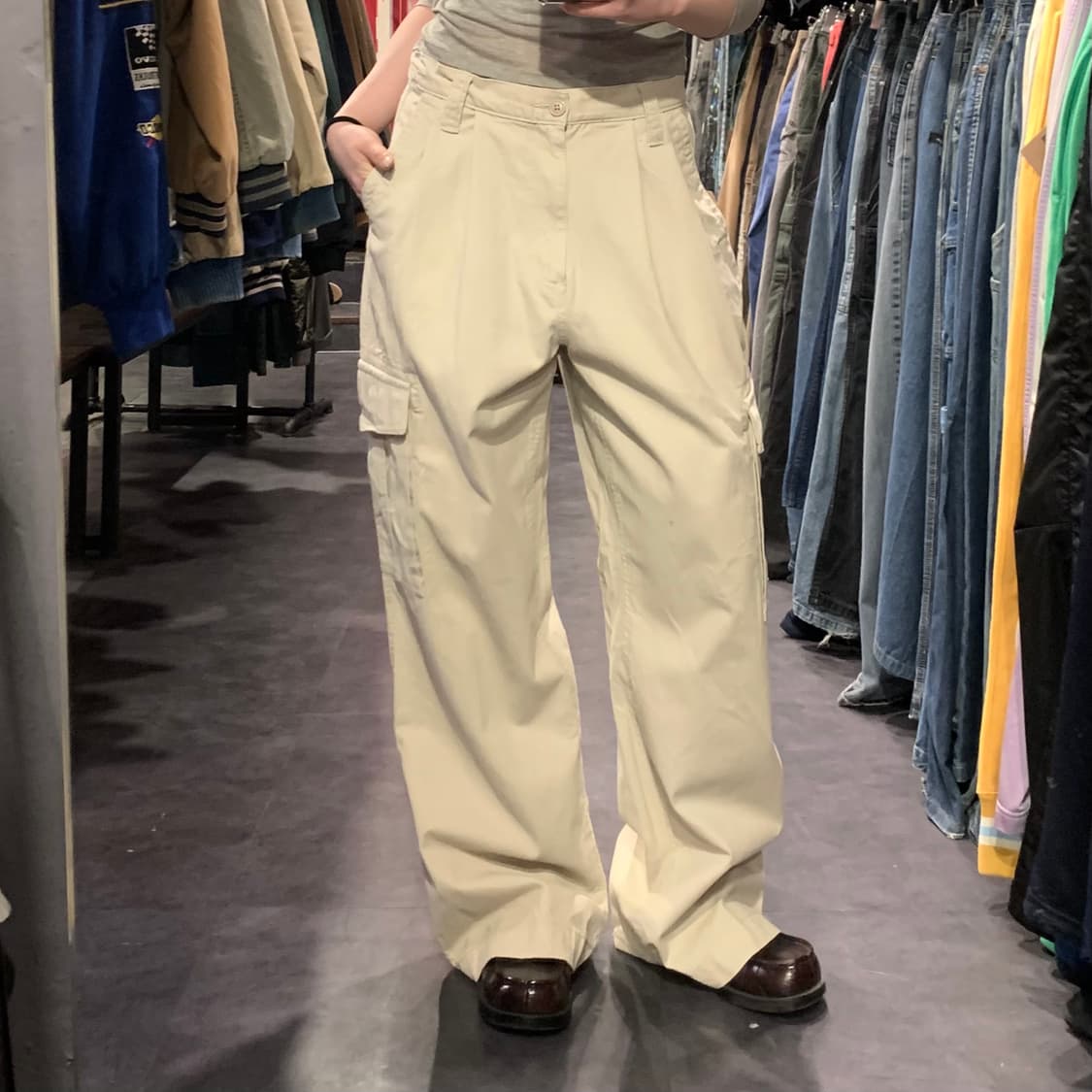 [IM] vtg 카고 팬츠 아이보리 상품이미지4
