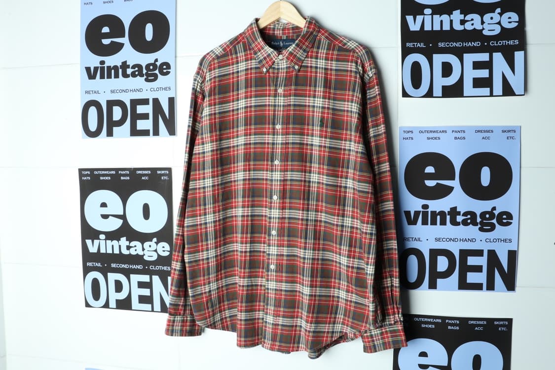 (XL-3XL) 폴로 랄프로렌 셔츠 남방 USA 타탄체크-H31844 상품이미지2
