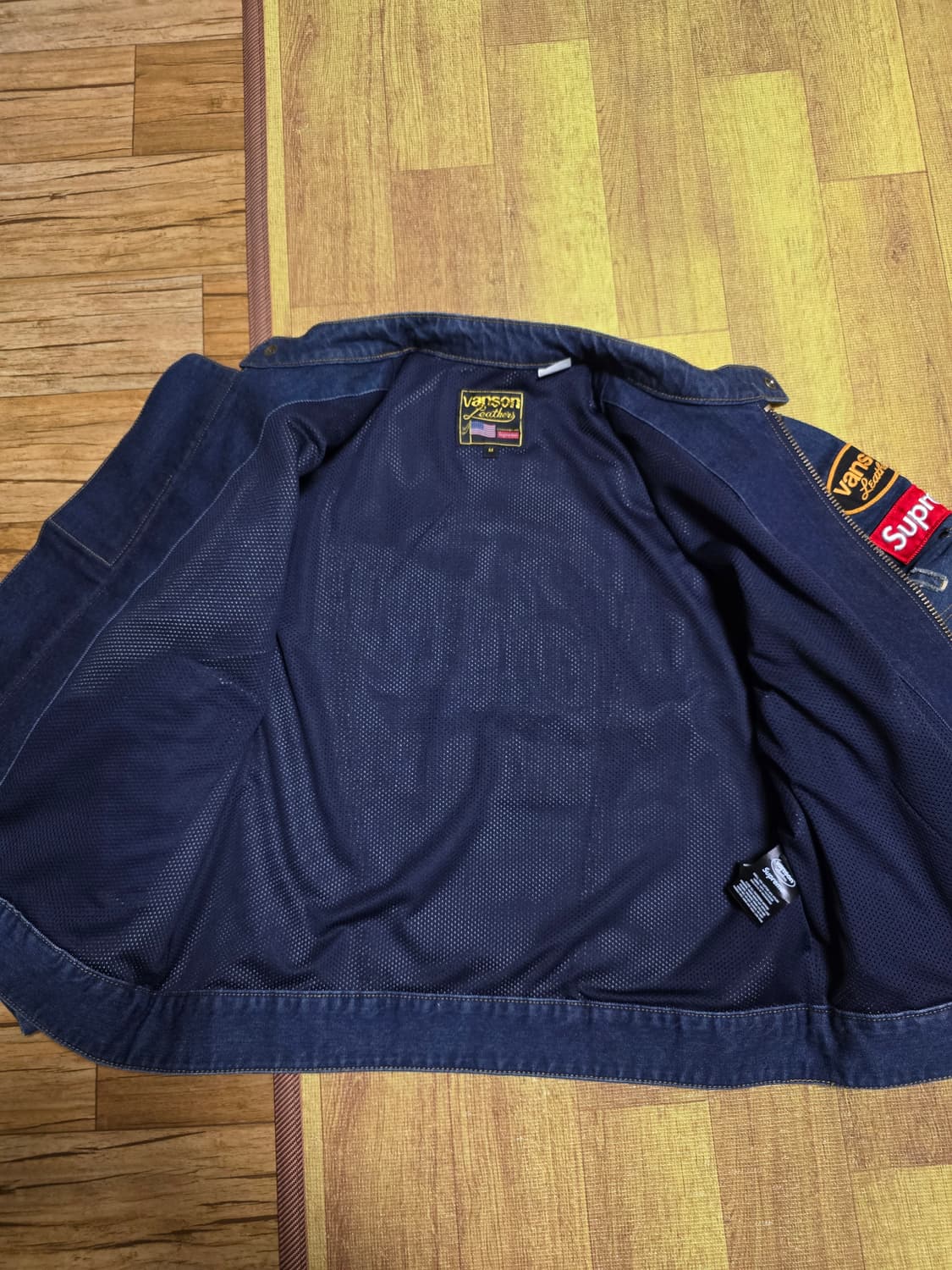 슈프림 x 밴슨 레더스 코듀라 데님 자켓 블루 - 22FW 상품이미지3