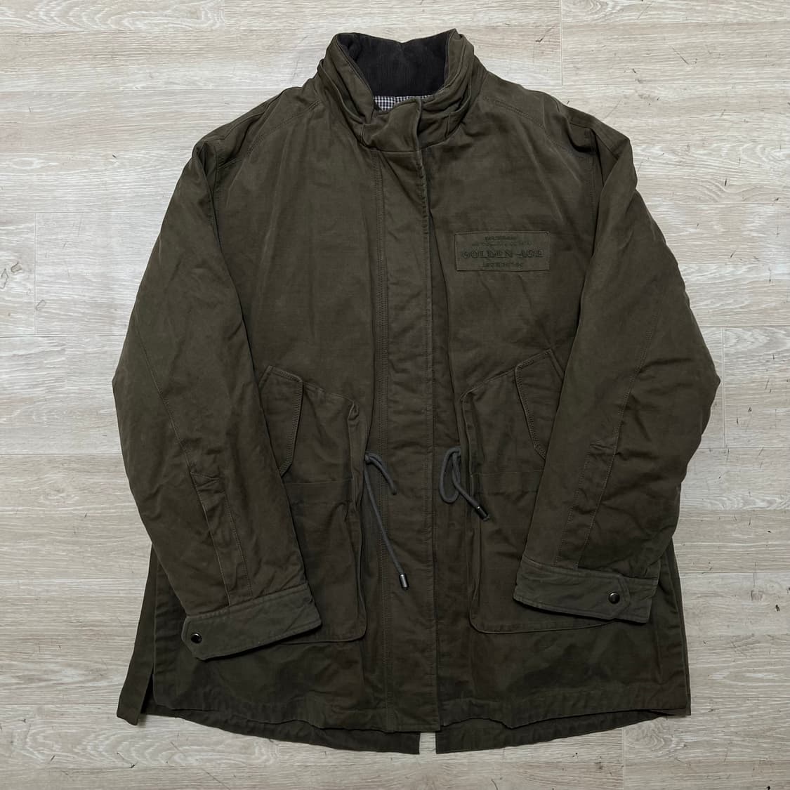 지고트 여성 구스다운 안감 내피 개파카 야상점퍼 [카키 브라운] M/95 상품이미지1