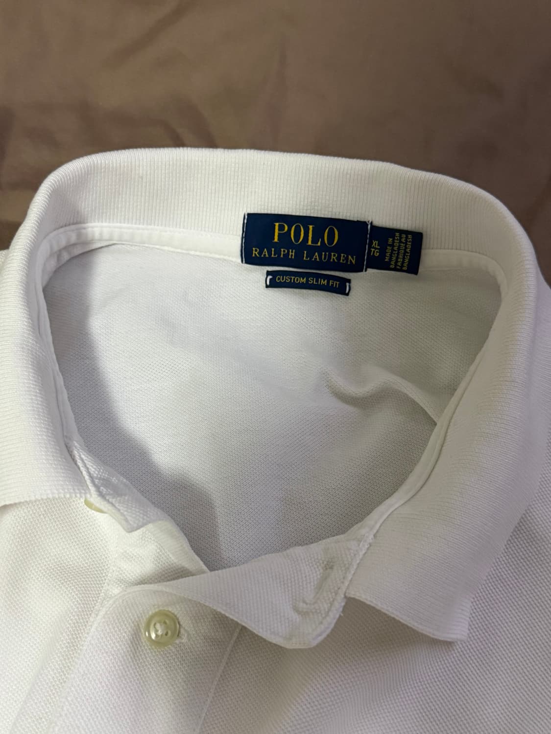 폴로 랄프로렌 반팔 카라 피케티 커스텀슬림핏 xl 상품이미지2