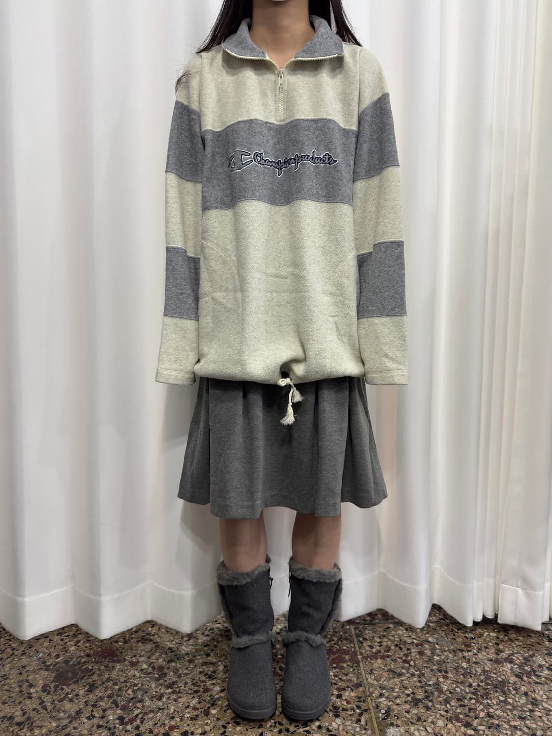 champion fleece half zipup 상품이미지4