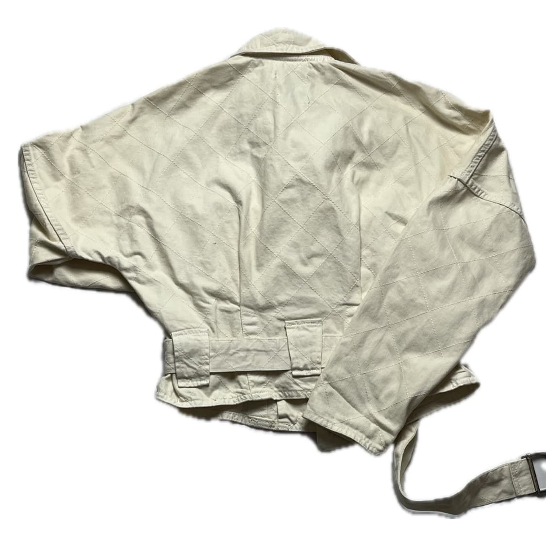 여성 자라 퀼팅 데님 재킷 아이보리 중고 구제 빈티지 상품이미지2