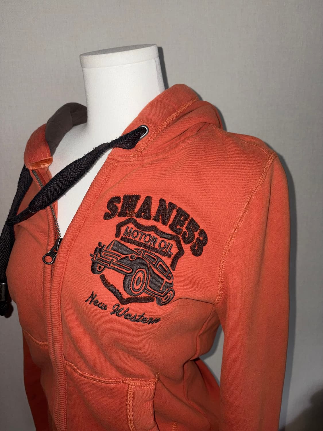 빈티지 스포티 후드집업 오렌지 상품이미지3
