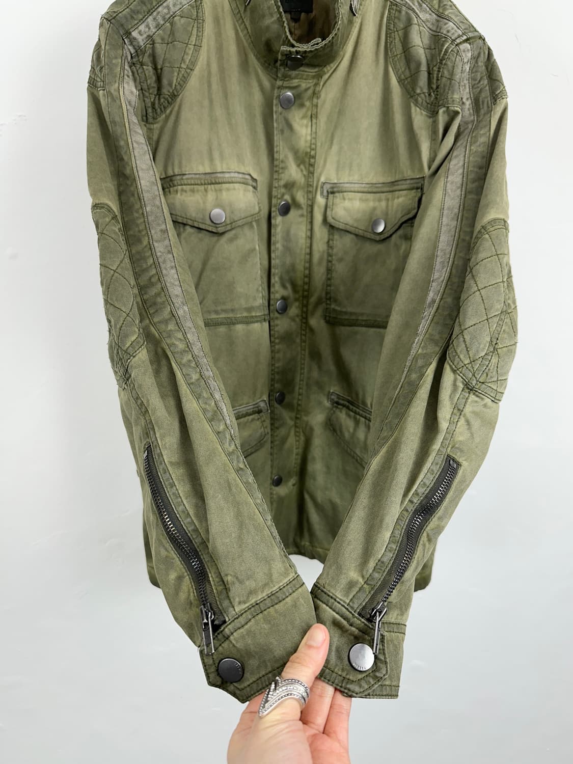 Diesel Washed Cotton Biker Jacket 상품이미지2