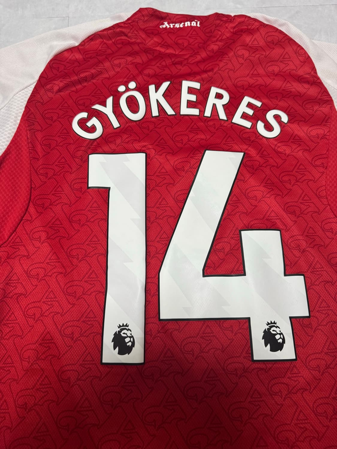 아디다스 아스날 25 26 레플리카 홈 선수용 요케레스 마킹 유니폼 상품이미지3