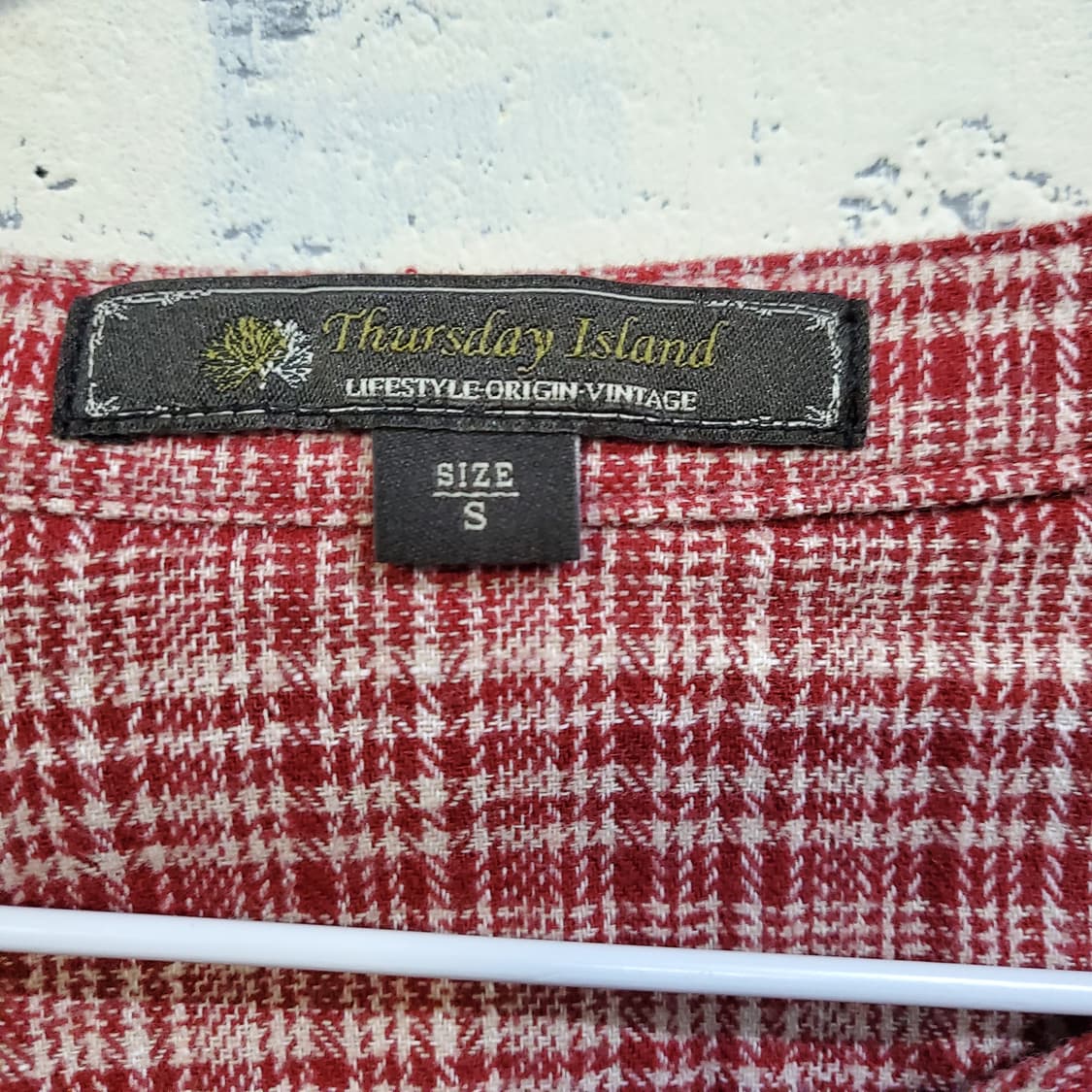 써스데이아일랜드 여성 레드체크.원피스  상품이미지5